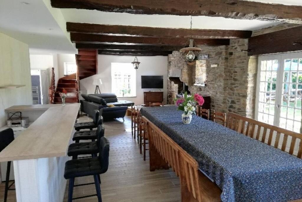Gite De Charme 14 Personnes Labellise Clevacances 3 Etoiles Sainte-Seve المظهر الخارجي الصورة